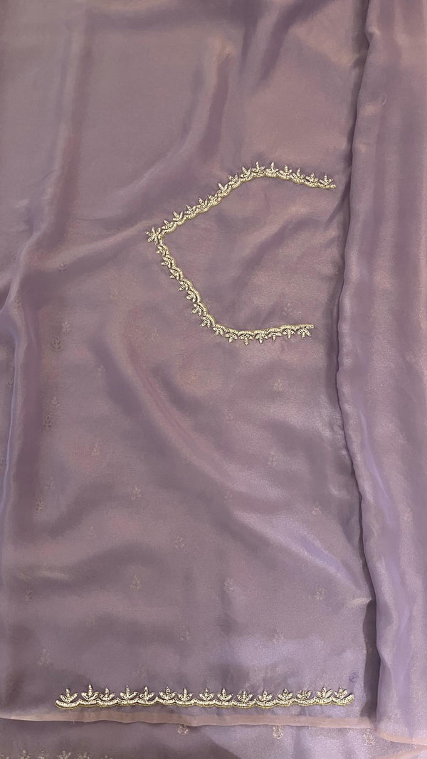 Organza Embellished Saree