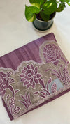 KeechaTussar with Organza Border