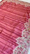KeechaTussar with Organza Border