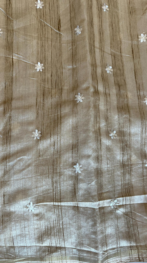 KeechaTussar with Organza Border
