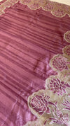 KeechaTussar with Organza Border