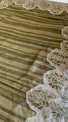 KeechaTussar with Organza Border