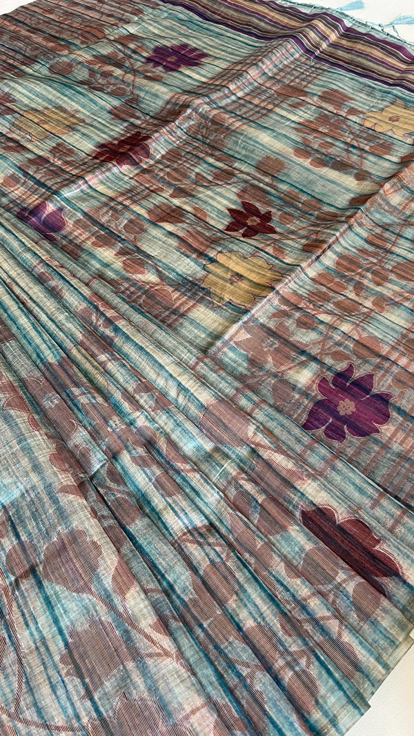 Kosha Silk Saree with Rosegold Zari