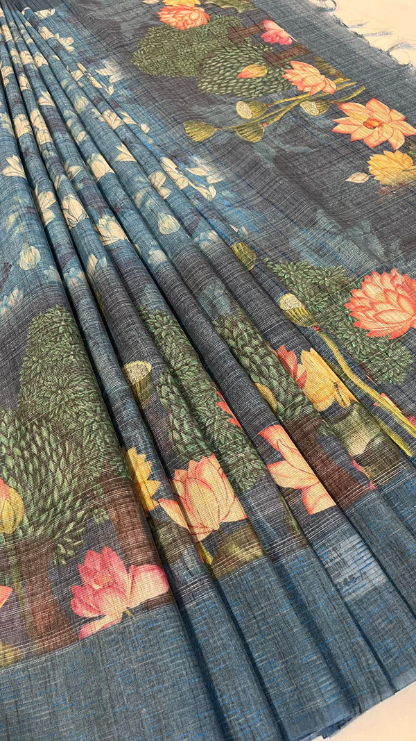 Semi Tussar Saree