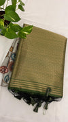 Art silk-penkalamkari saree