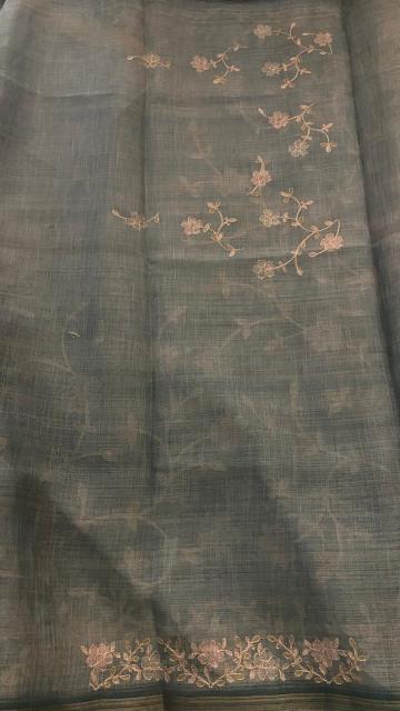 LINEN TISSUE SAREE