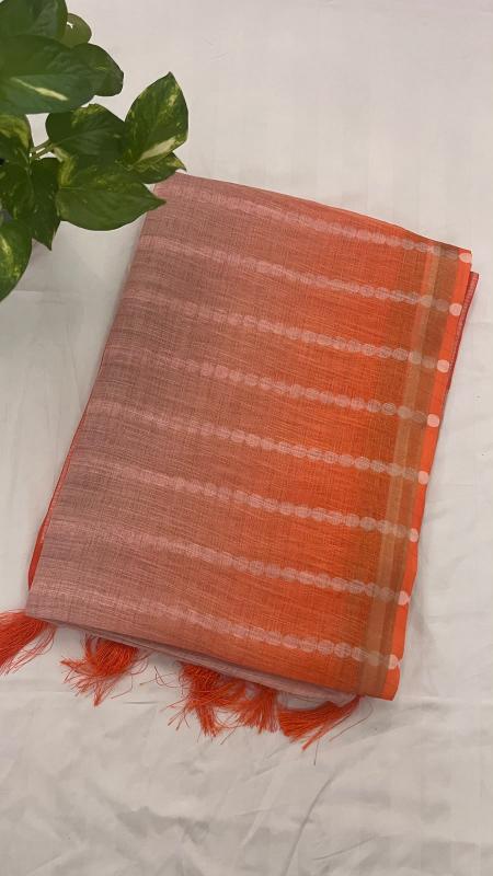 Linen Cotton Saree
