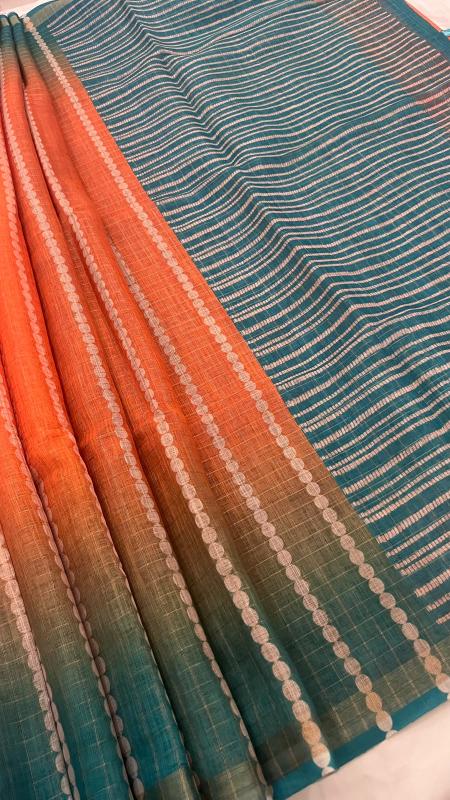 Linen Cotton Saree
