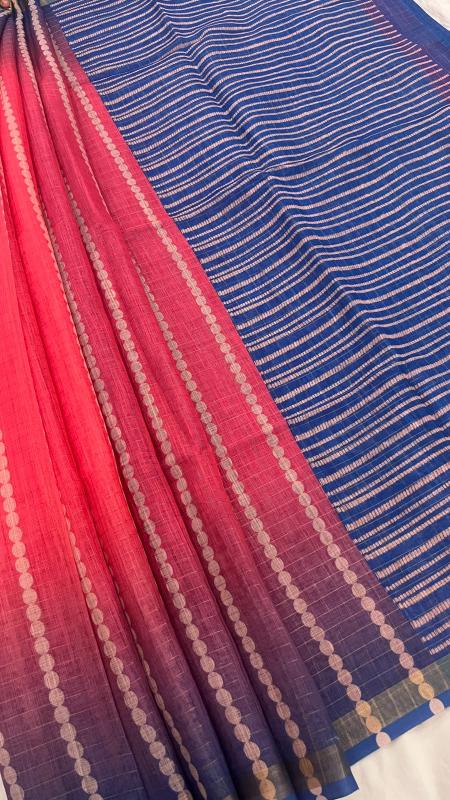 Linen Cotton Saree