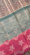 All Day Wear Fancy Chappa Tissue Saree
