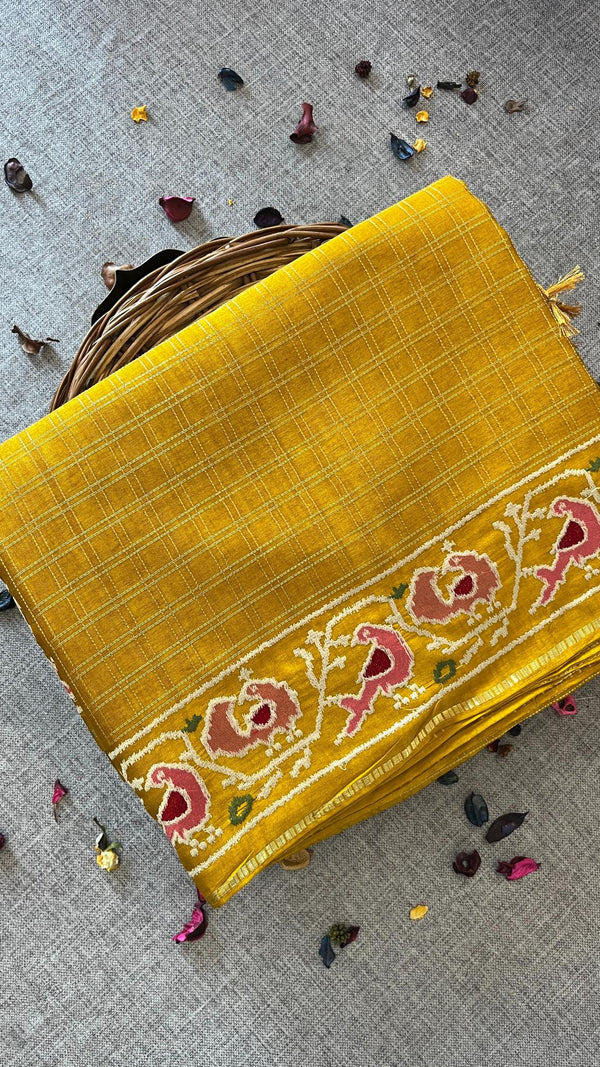 Classic Checks MatkaTussar Silk