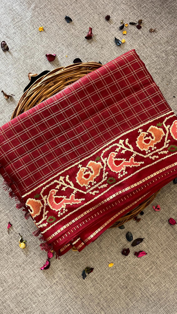 Classic Checks MatkaTussar Silk