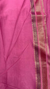 Handbrush painted Banarasi saree