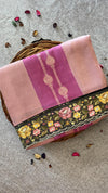 Chinnon Silk with organza border