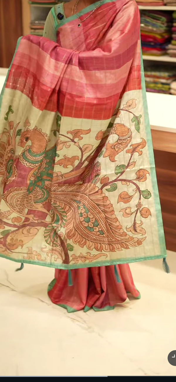 Semi Tussar Saree