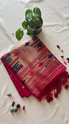 Semi Jute Cotton Saree with Paithani Design Pallu