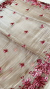 Organza with Floral Border
