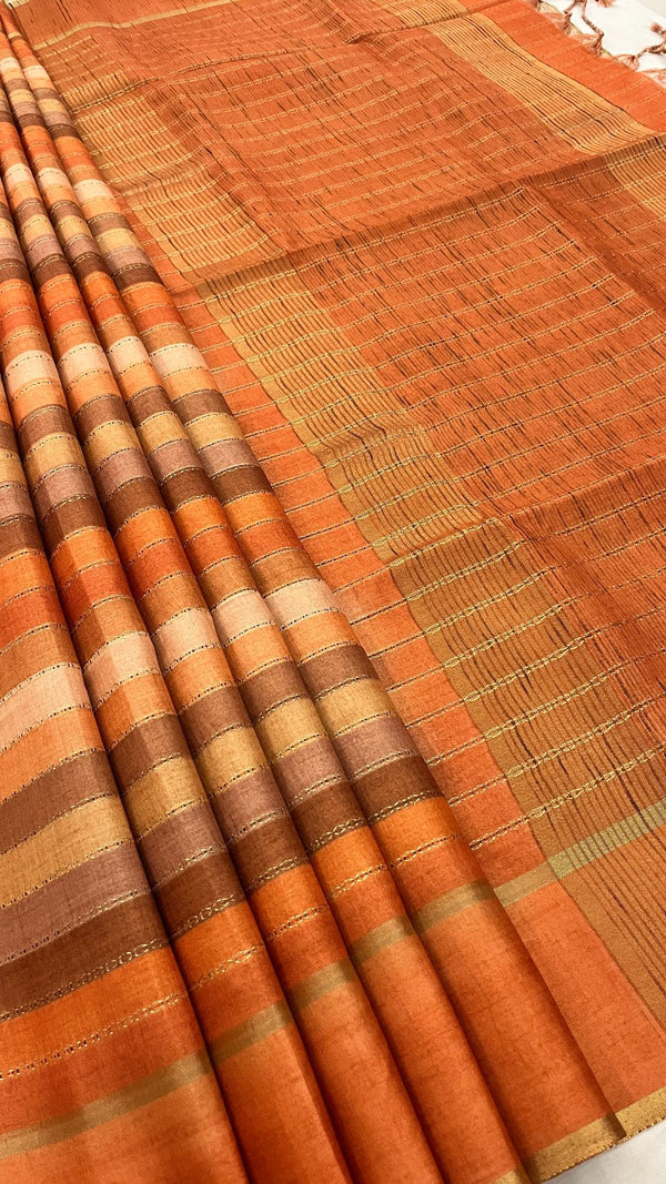 Semi Tusser Saree
