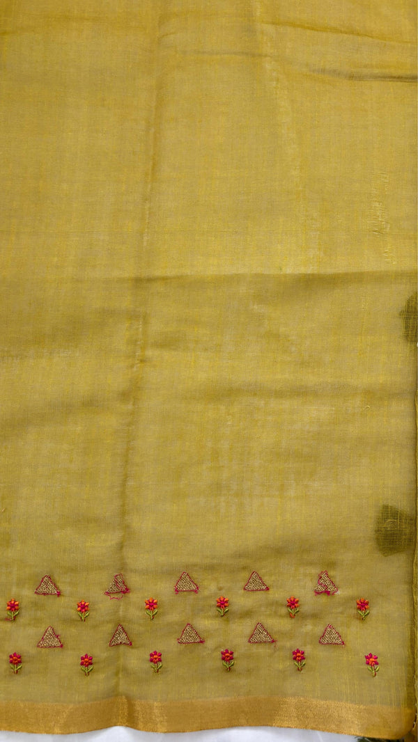 Pure Linen Saree