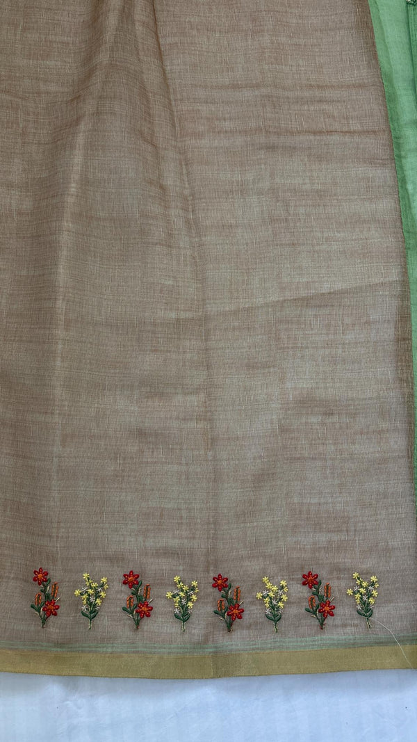Pure Linen Saree