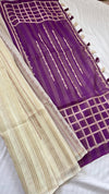 Linen Zari Woven Saree
