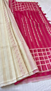 Linen Zari Woven Saree