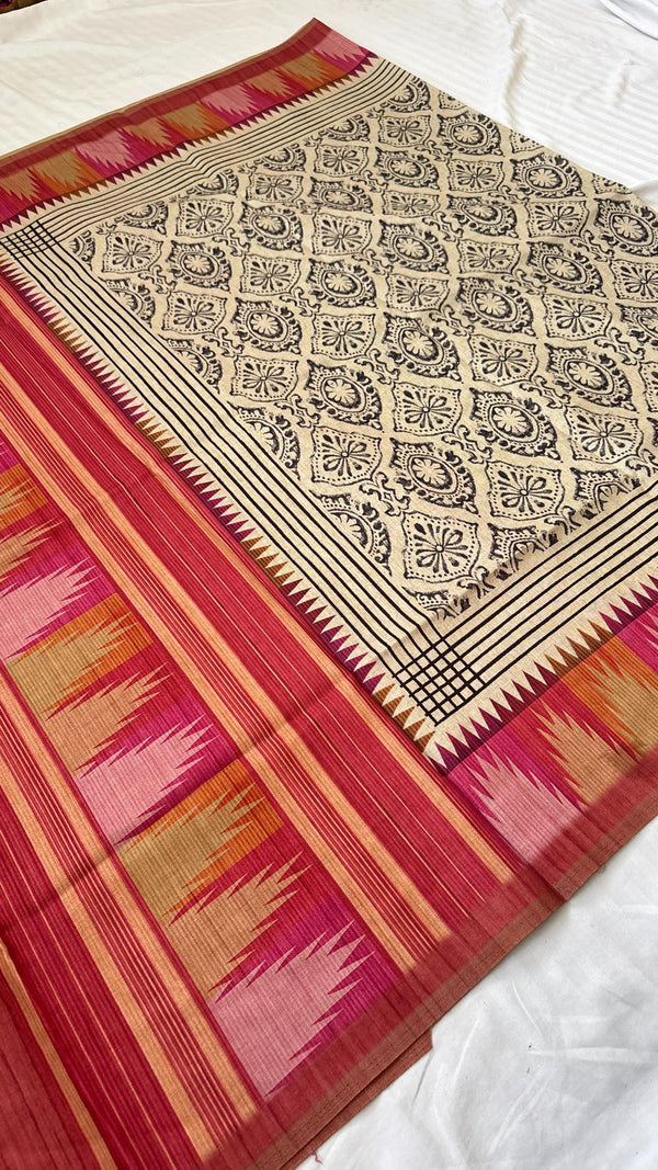 Munga Tussar Saree