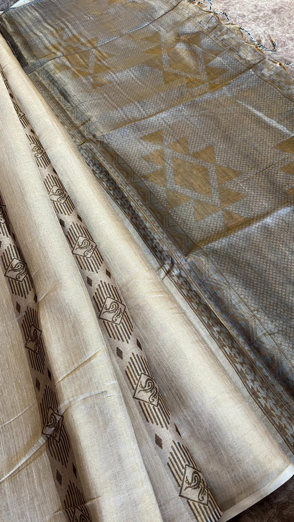 Linen Tissue Saree