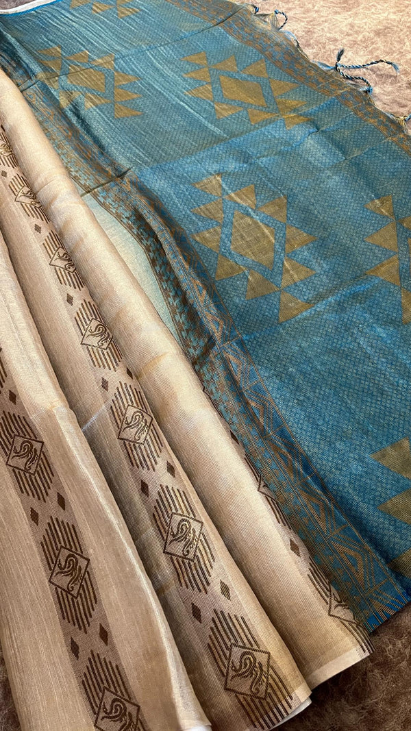 Linen Tissue Saree