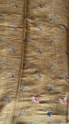 Semi Tussar Saree with French Knot Embroidery