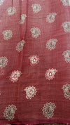 Semi Tussar Saree with French Knot Embroidery