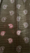 Semi Tussar Saree with French Knot Embroidery