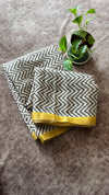 Linen Mixed Jute Saree with Digital Prints