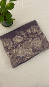 Pure Organza Saree with Floral Embroidery