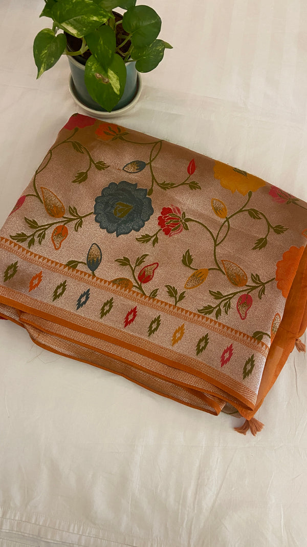 Banarasi Reverse Weaving Saree