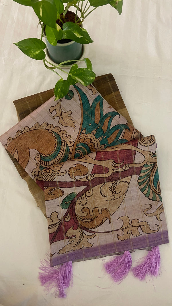 Semi Tussar Saree
