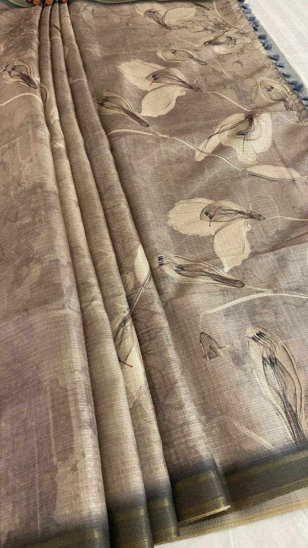 Semi Tussar Saree