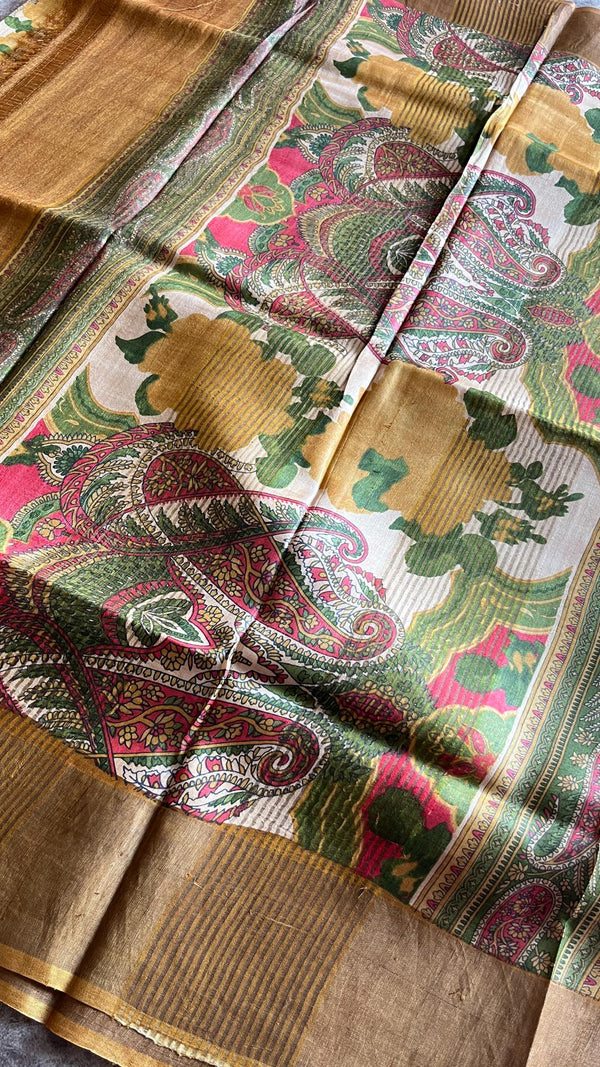 Pure Tussar Saree