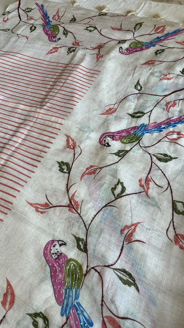 Linen Tissue Saree