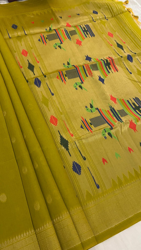 Paithani Border Saree