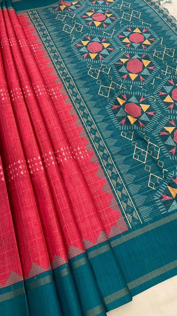Semi Tussar Saree
