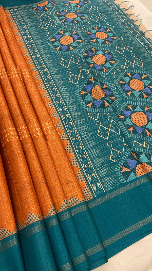 Semi Tussar Saree