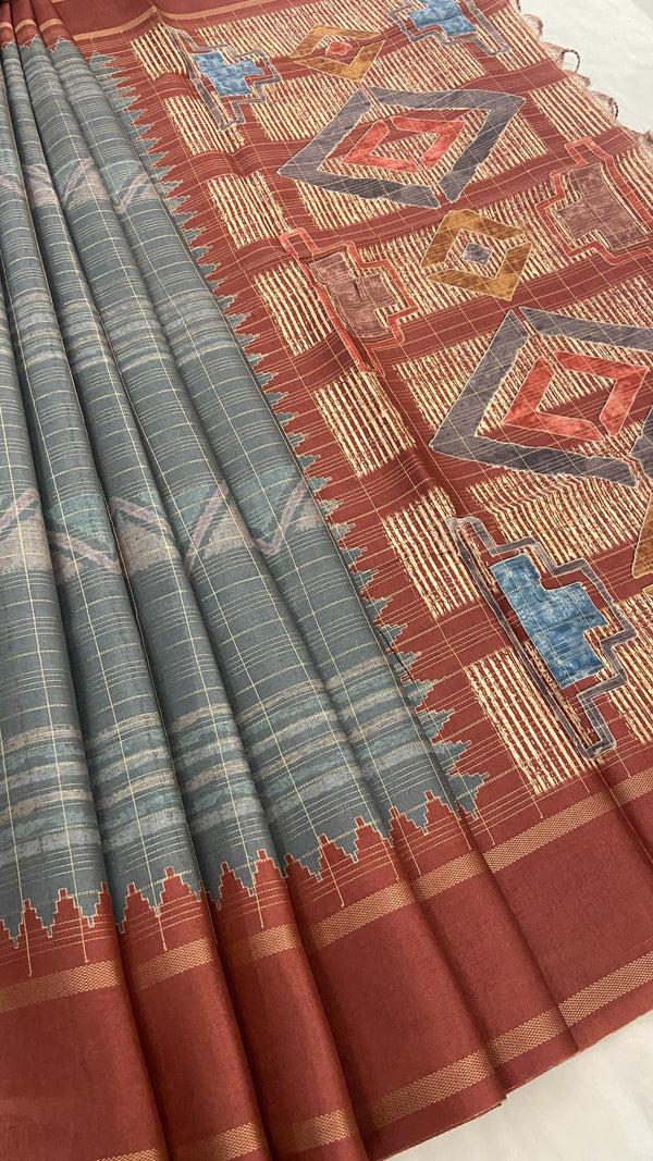 Semi Tussar Saree