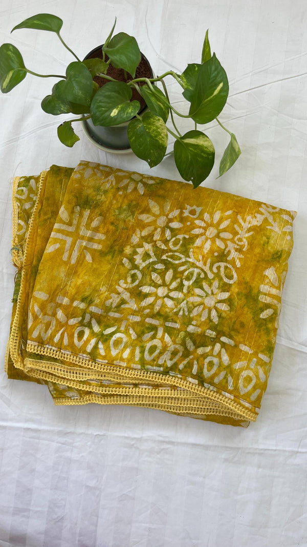 Mul Cotton-Batik Saree
