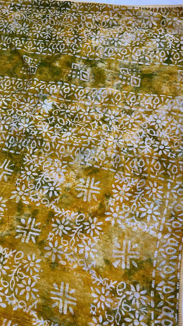 Mul Cotton-Batik Saree