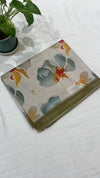Satin Printed Saree