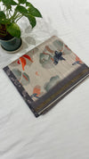 Satin Printed Saree