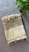Linen Tissue- French Knot Embroidery