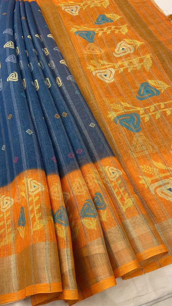 Linen Saree