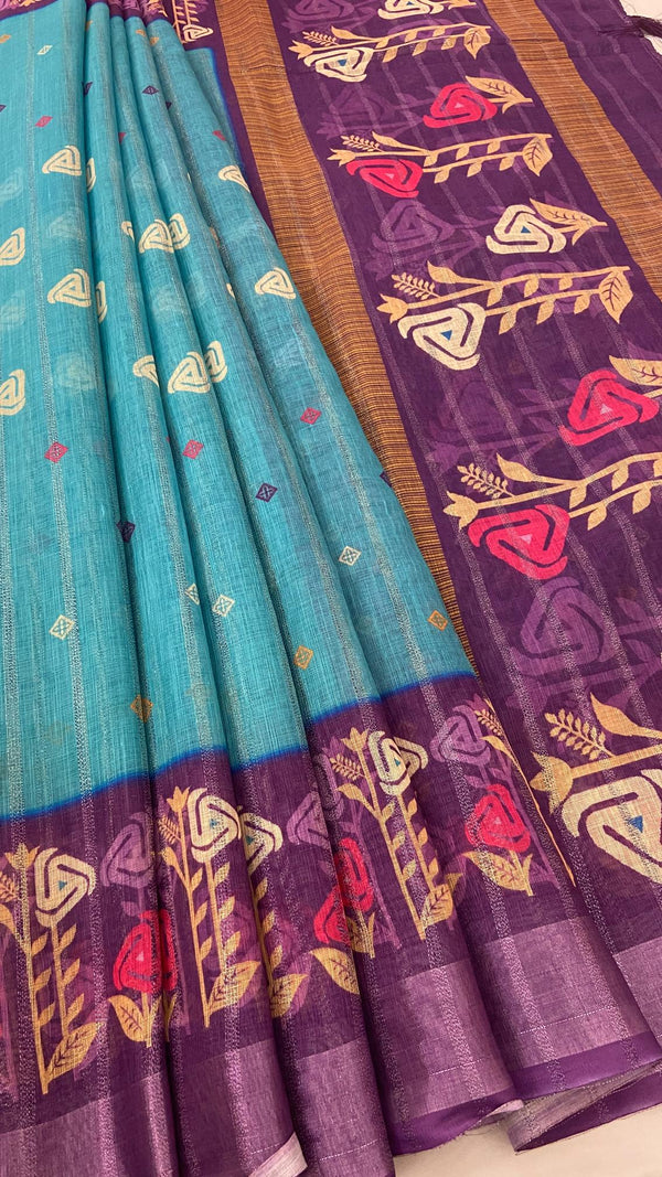 Linen Saree